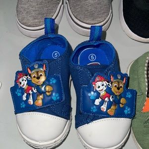 Infant size 5 paw patrol shoes